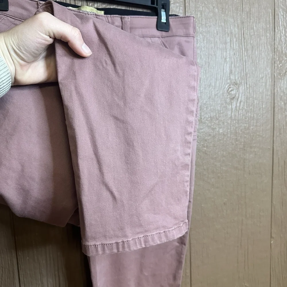 Democracy Ab Technology Straight Leg Jeans Mauve Pink Size 10 Utility Chino - Picture 3 of 7